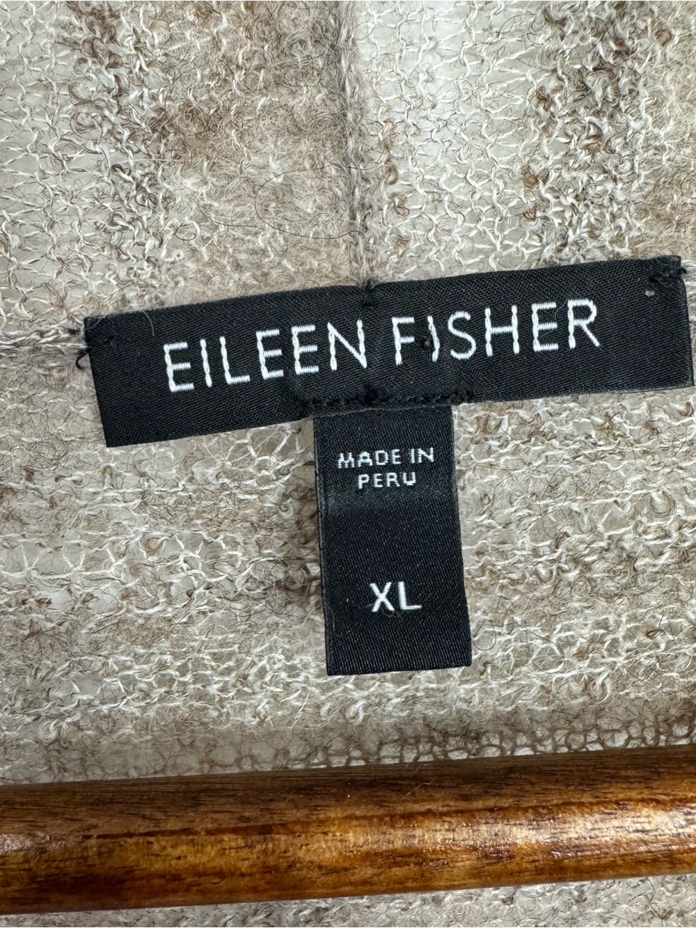 Eileen Fisher Light Knit Waterfall Cardigan Baby Alpaca/ Wool Luxury XL - Picture 6 of 9